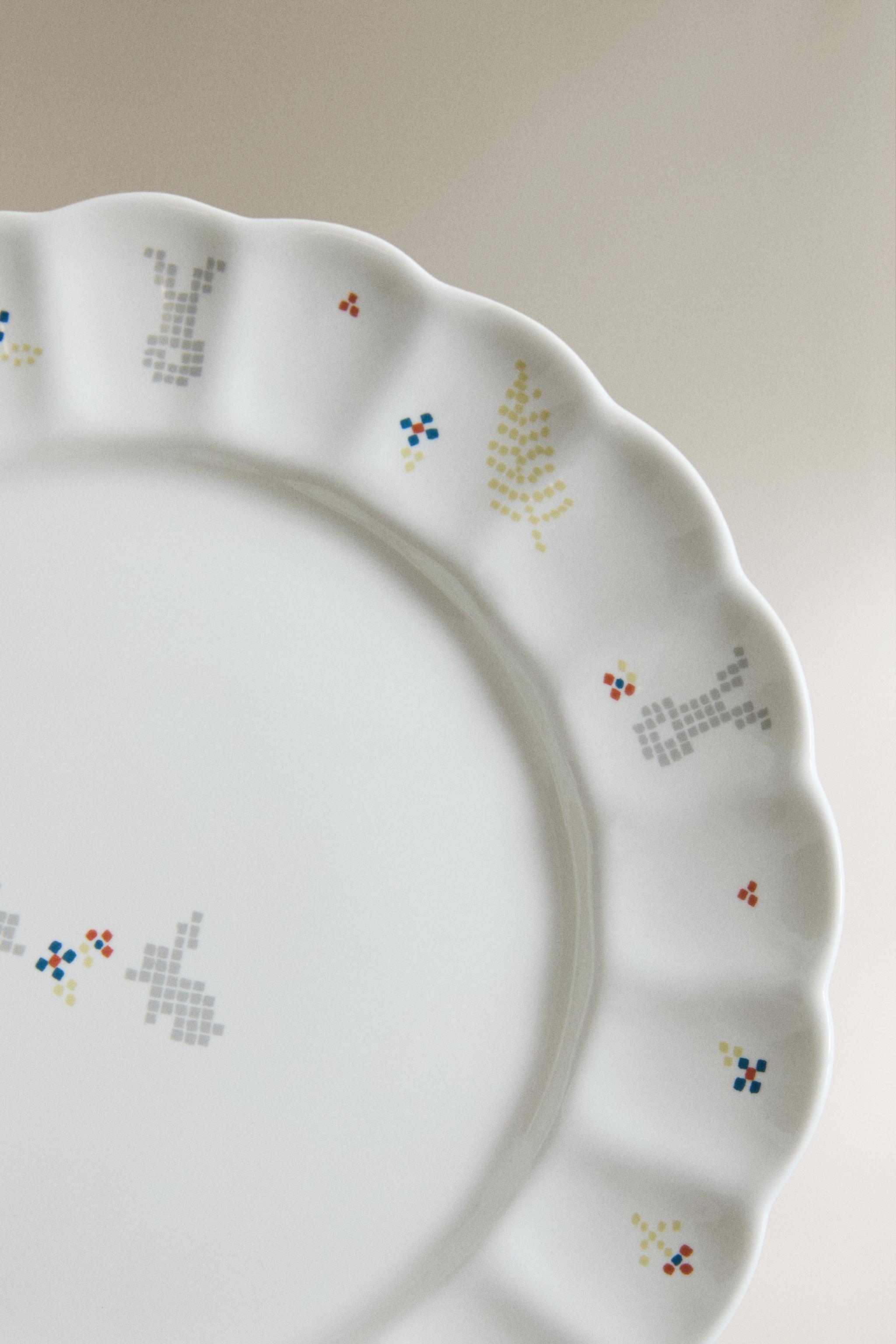 ASSIETTE ENFANT PORCELAINE LAPINS